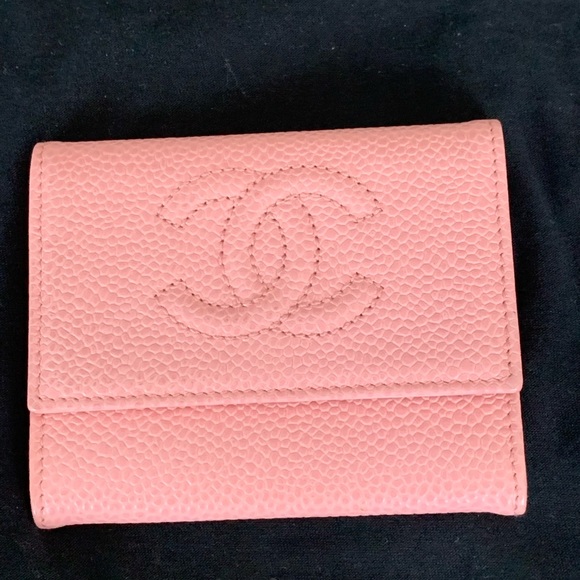 CHANEL Accessories - Authentic Chanel Pink Caviar Coin Purse
